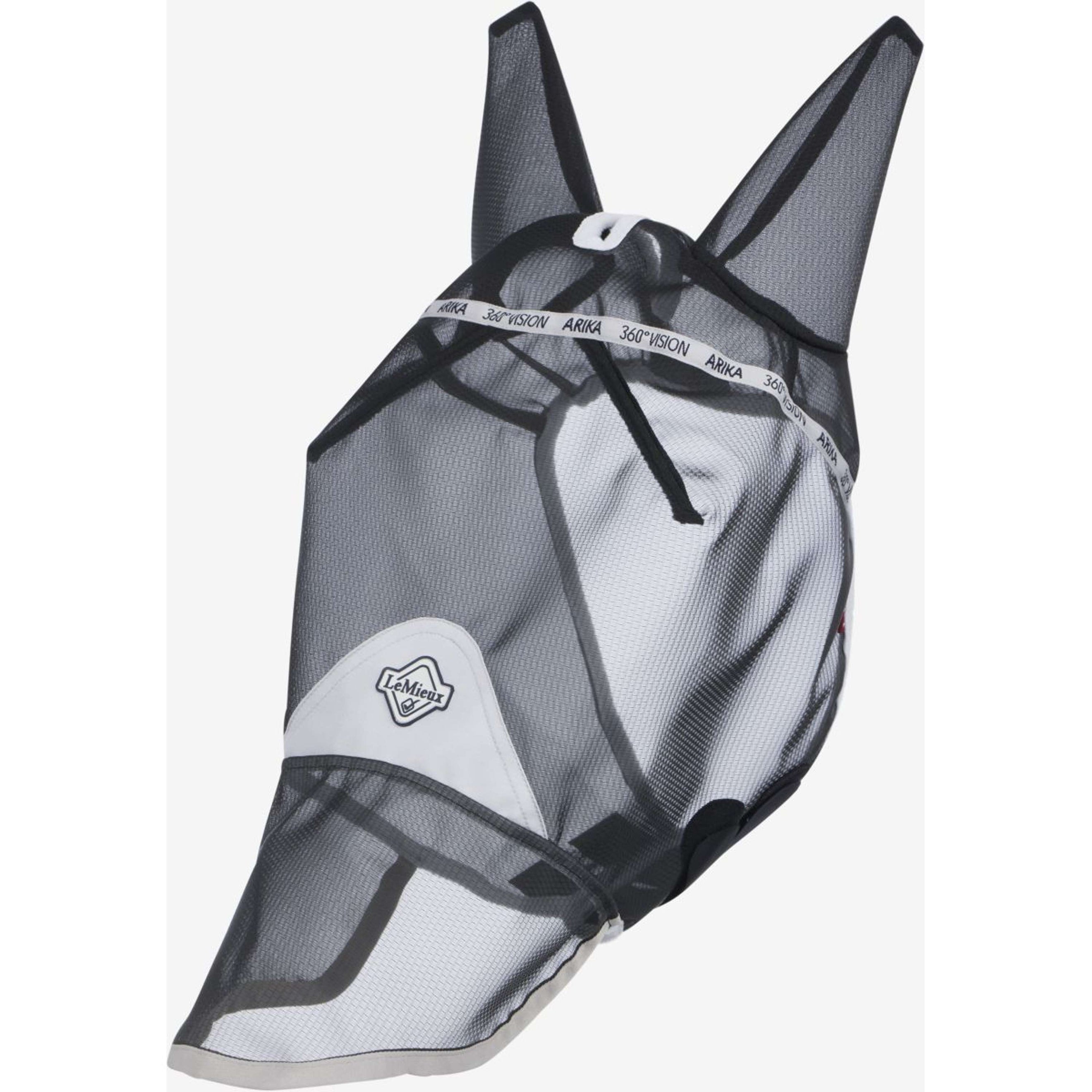 LeMieux Vliegenmasker 360 Vision Met Neusnetje Grijs LeMieux Vliegenmasker 360 Vision Met Neusnetje Grijs