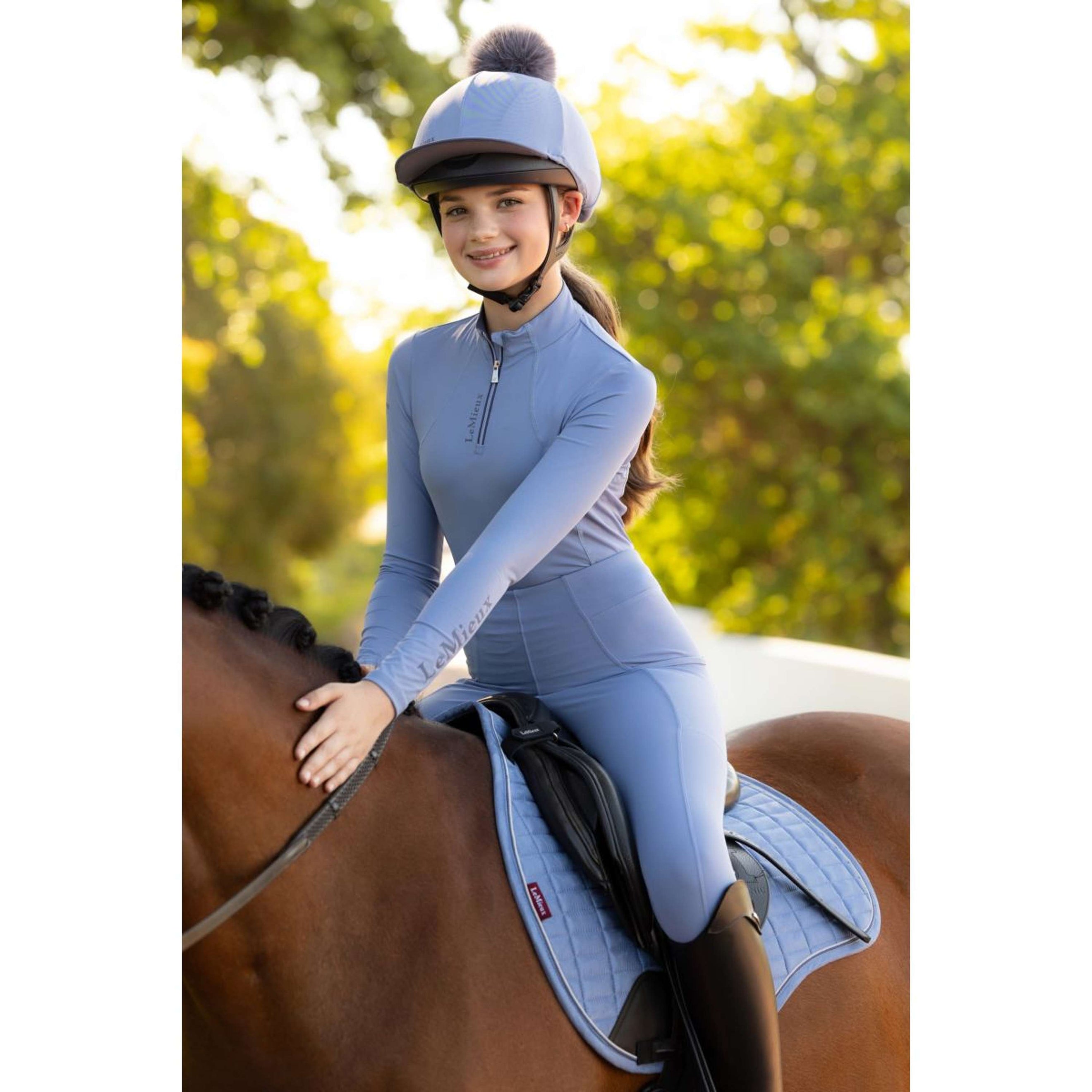 LeMieux Base Layer Young Rider Classique Powder Blue
