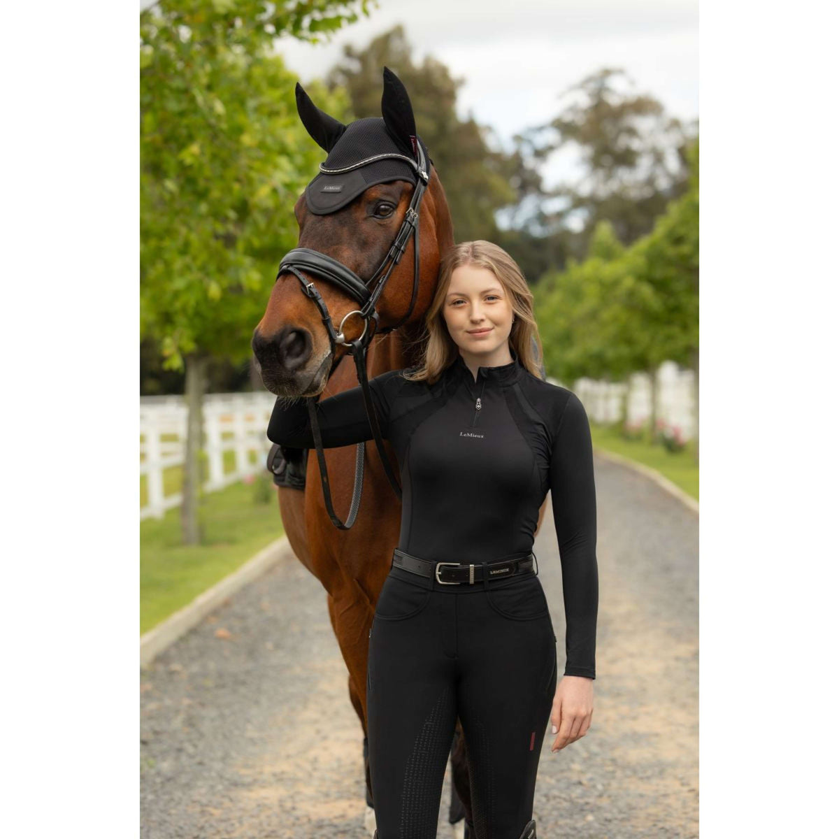 LeMieux Oornetje Air-Tek Mesh Zwart