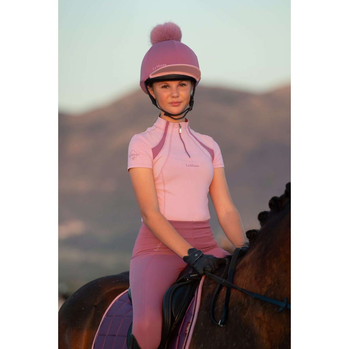 LeMieux Base Layer Young Rider Mia Mesh Fondant