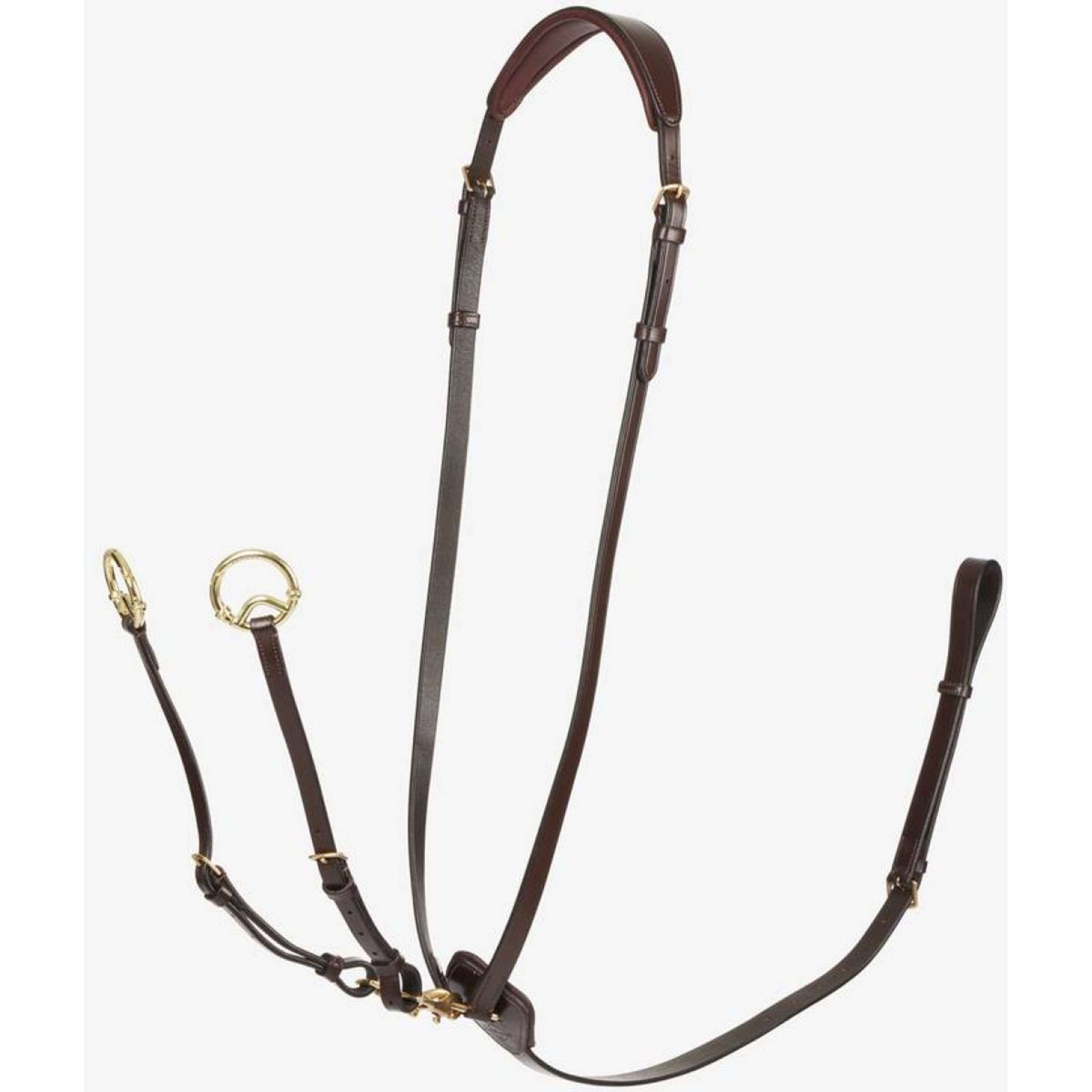 LeMieux Martingaal Kudos Running Havana/Brass LeMieux Martingaal Kudos Running Havana/Brass