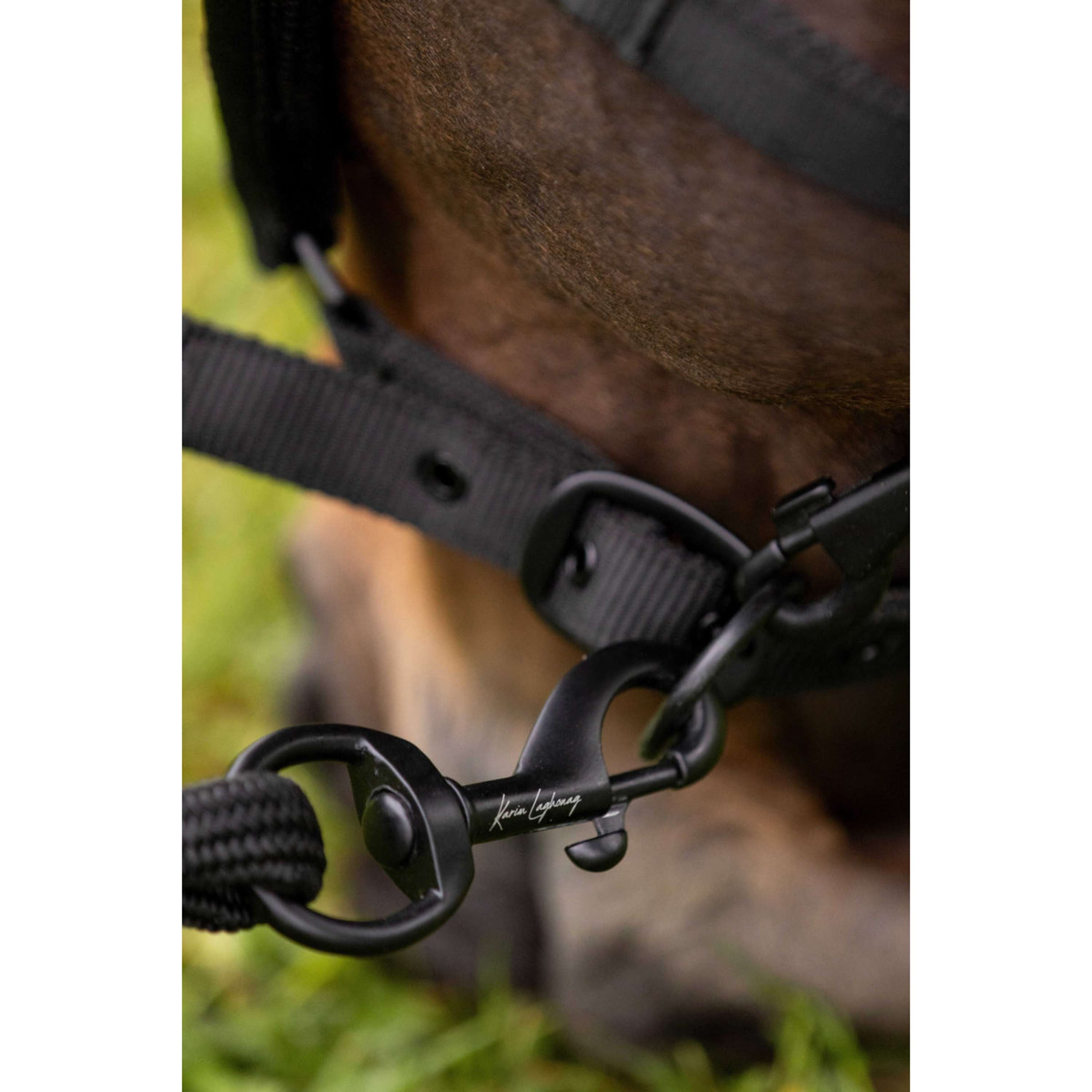 K by EQUITHÈME Halstertouw Triton met Musketonhaak Zwart