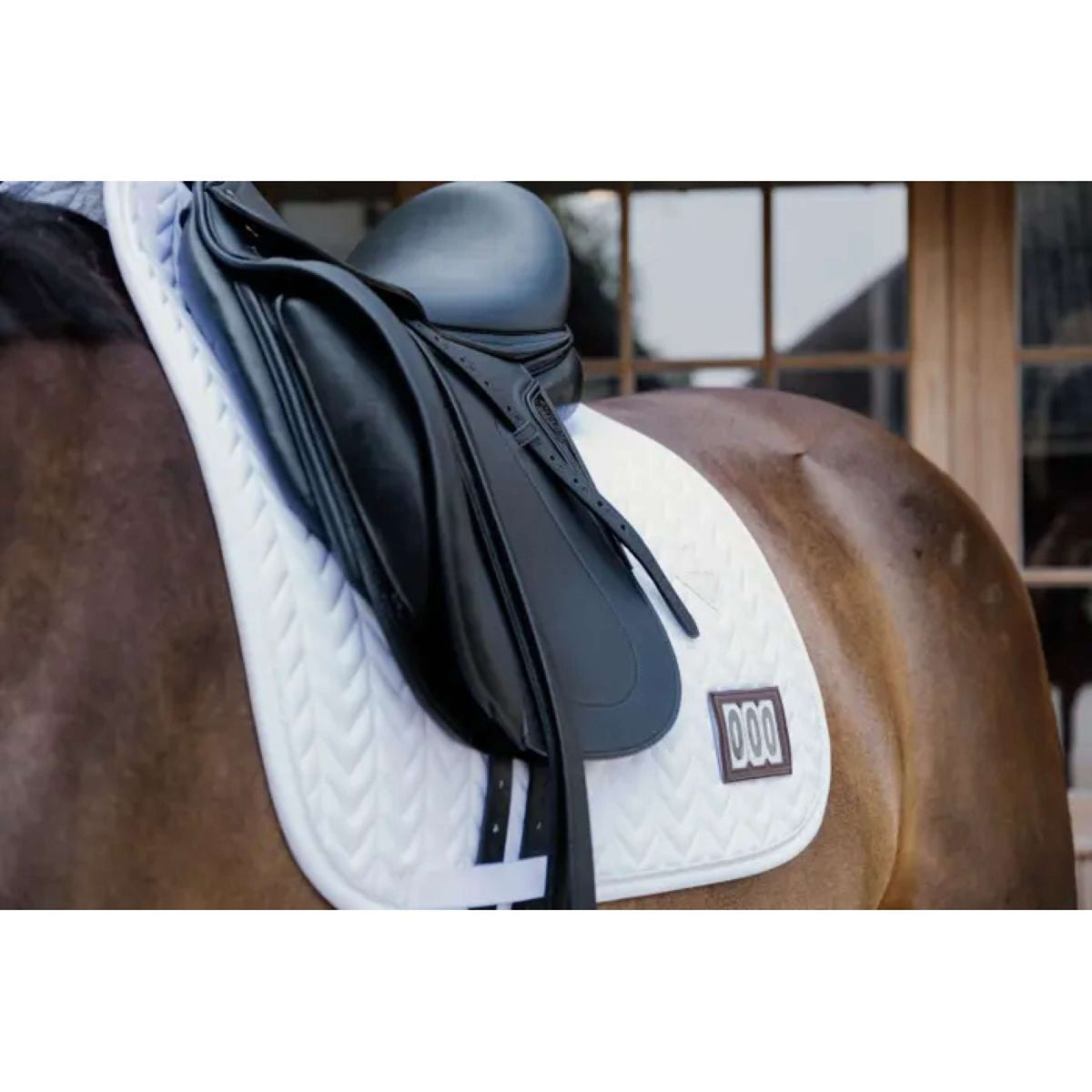 Kentucky Horsewear Zadeldekje Fishbone Competiton Dressuur Wit