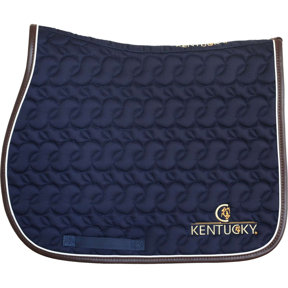 Kentucky Zadeldekje Navy/White/Brown