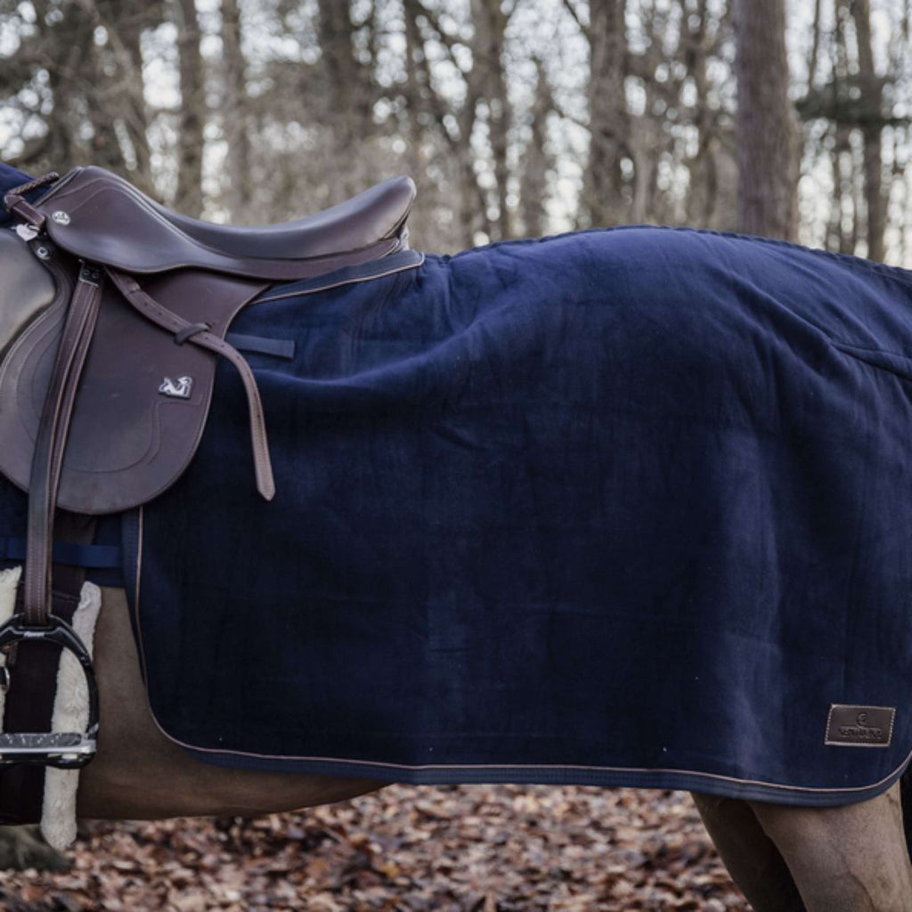 Kentucky Uitrijdeken Vierkant Heavy Fleece Navy