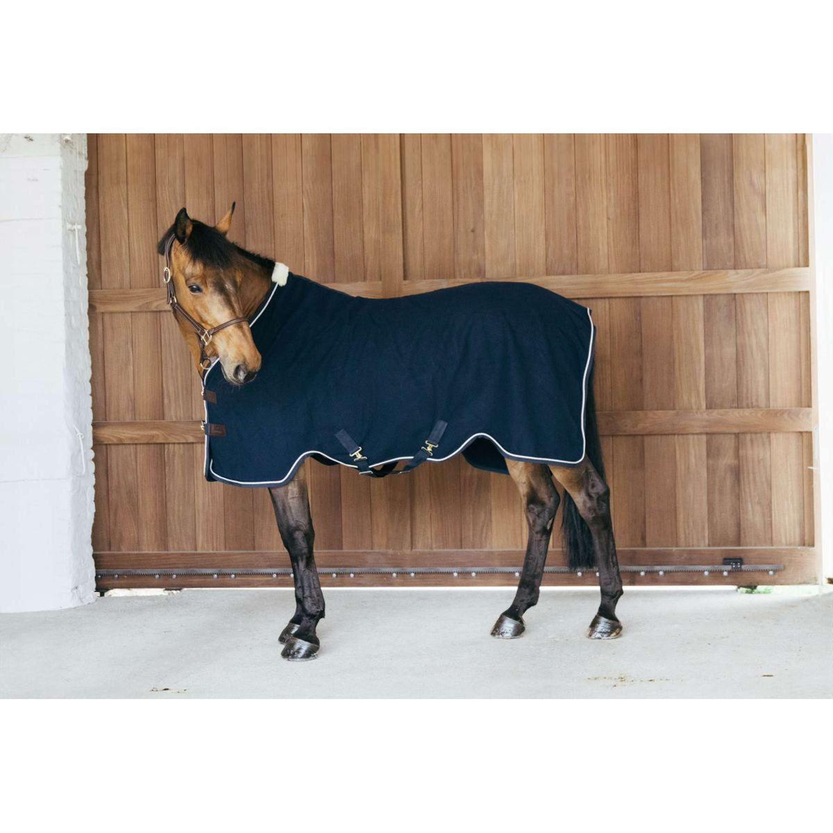 Kentucky Horsewear Fleece Deken Vegan Wool Navy