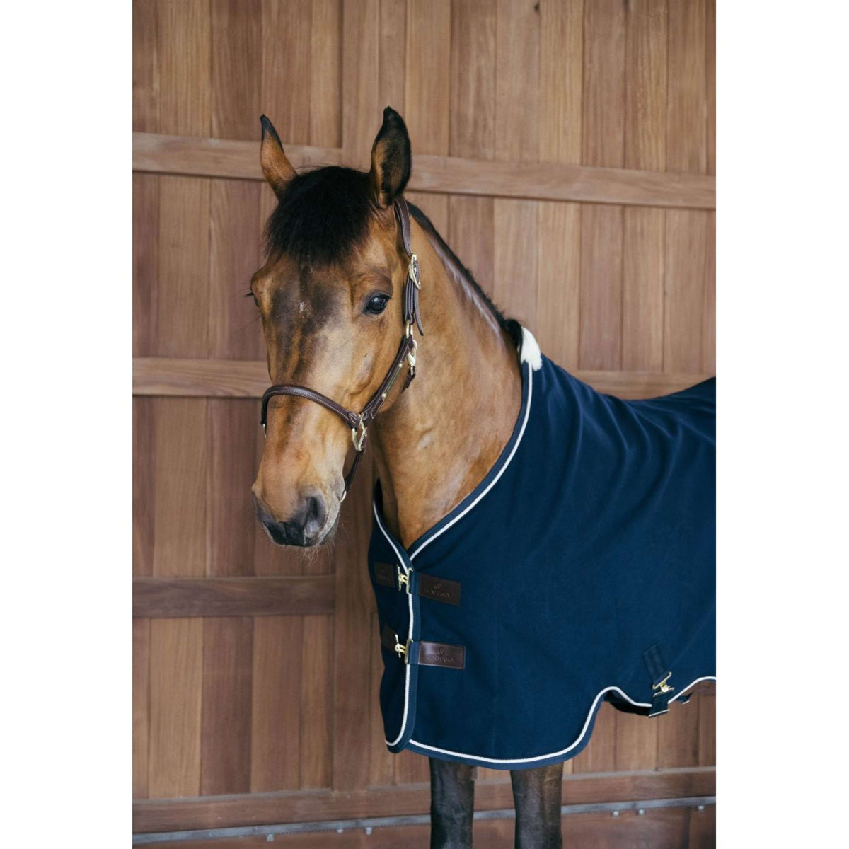 Kentucky Horsewear Fleece Deken Vegan Wool Navy