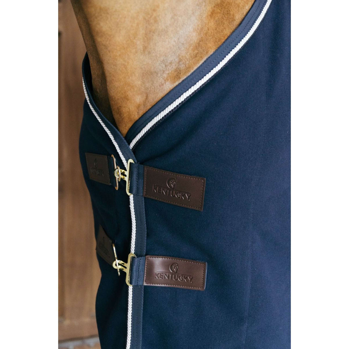 Kentucky Horsewear Fleece Deken Vegan Wool Navy