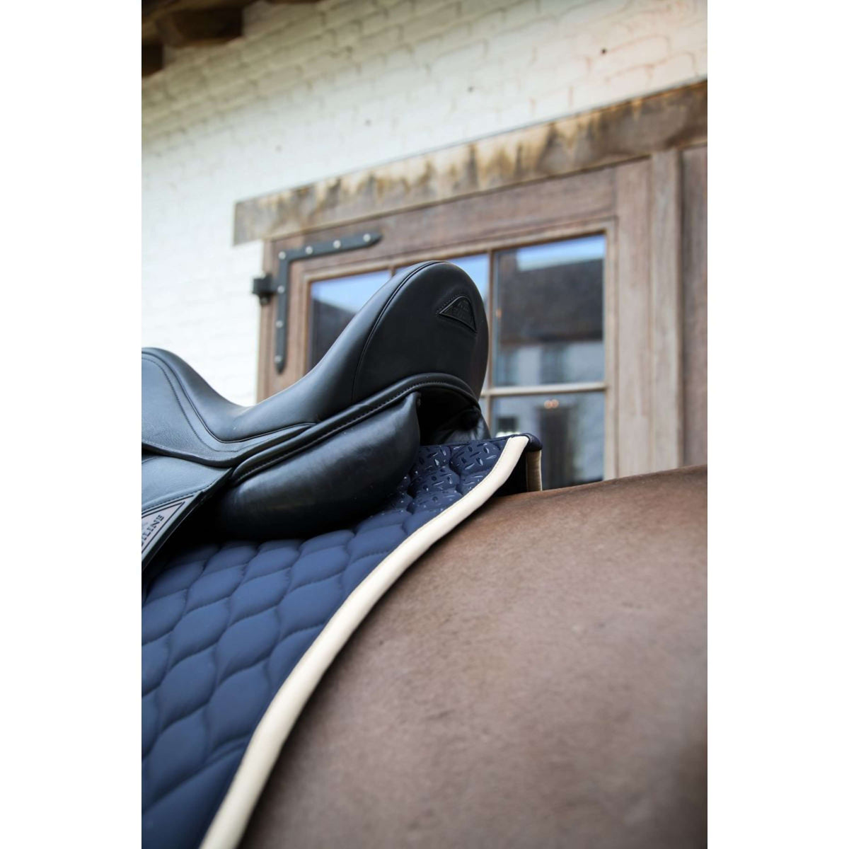 Kentucky Zadeldekje Softshell Onion Quilt Dressuur Navy/Beige