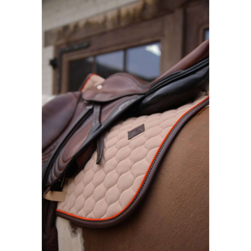 Kentucky Zadeldekje Onion Quilt Leather Neon Springen Beige