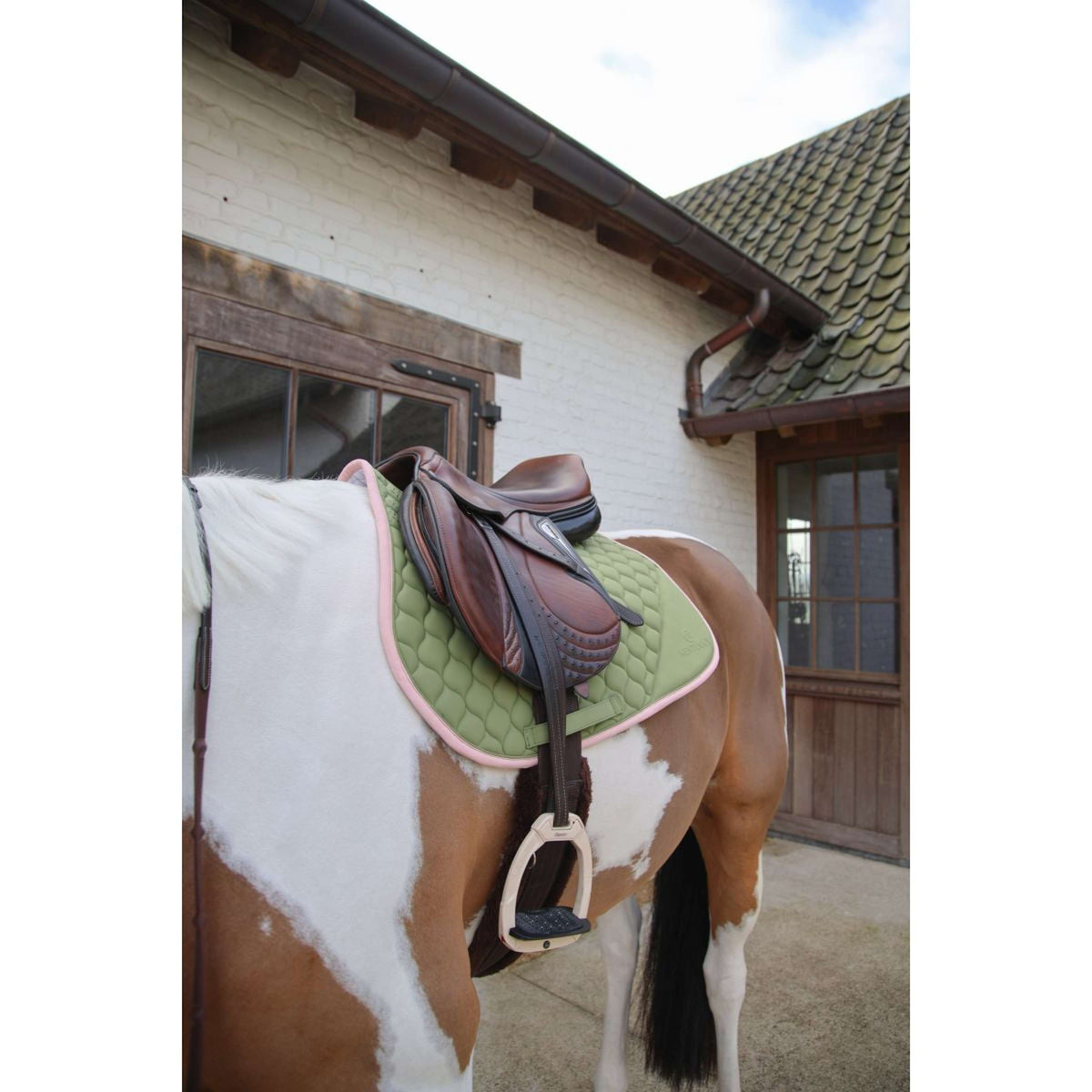 Kentucky Zadeldekje Softshell Onion Quilt Springen Kaki/Oud Roze