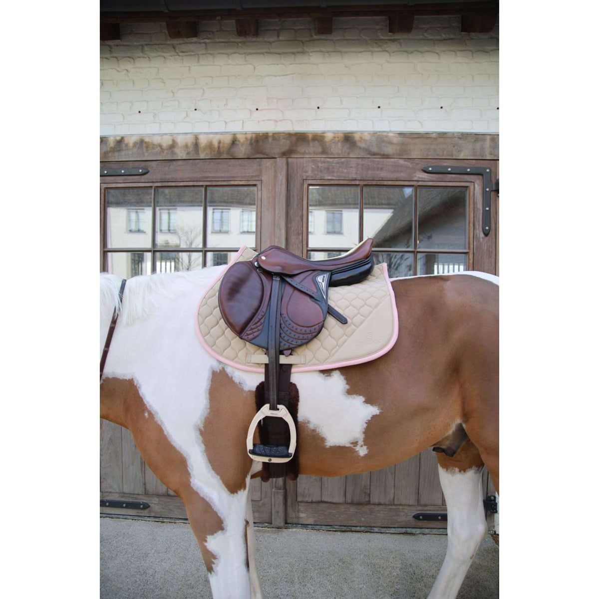 Kentucky Zadeldekje Softshell Onion Quilt Springen Beige/Oud Roze