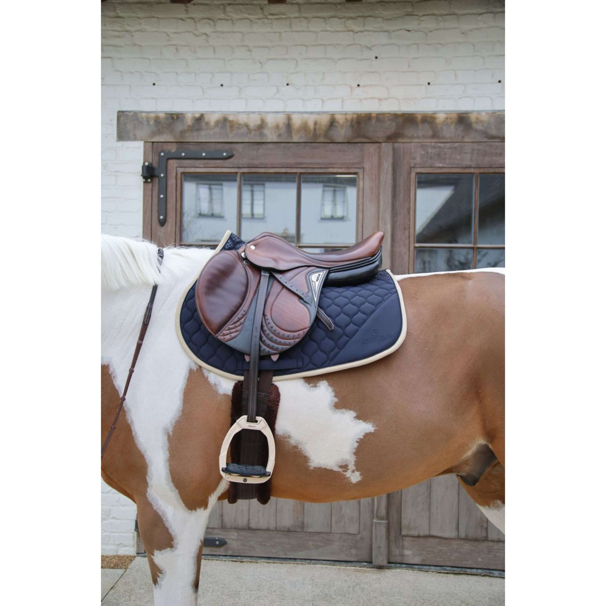 Kentucky Zadeldekje Softshell Onion Quilt Springen Navy/Beige