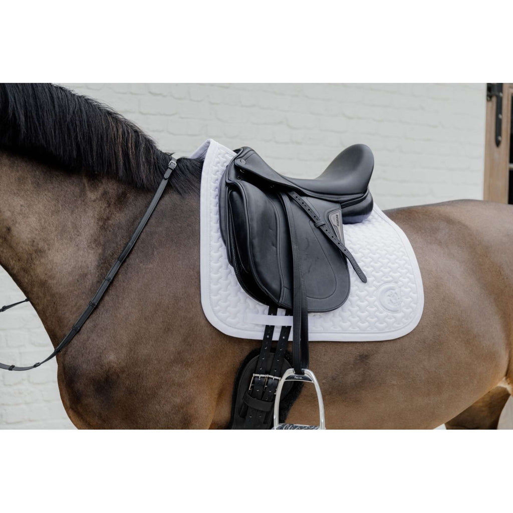 Kentucky Zadeldekje Plaited 3D Logo Dressuur Wit