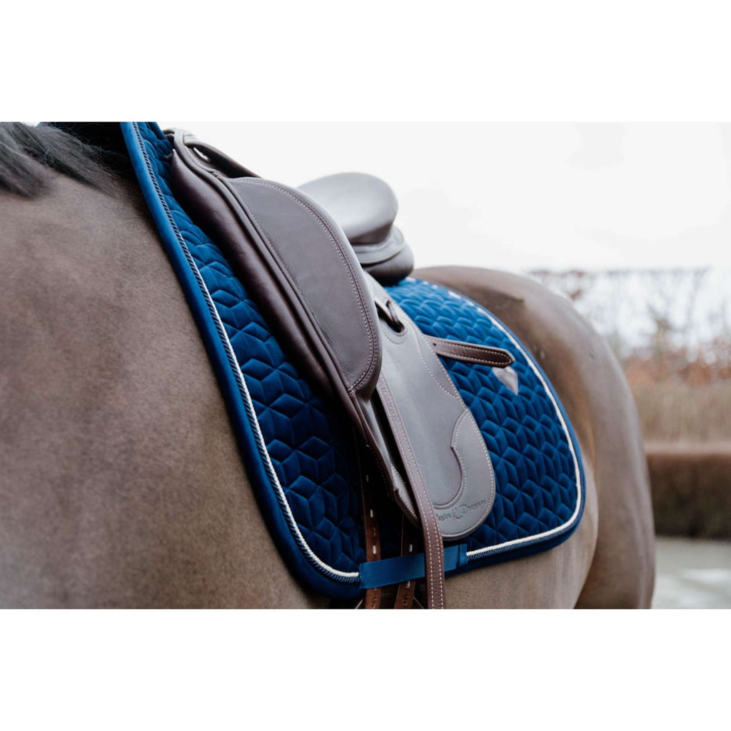 Kentucky Zadeldekje Basic Velvet Dressuur Navy