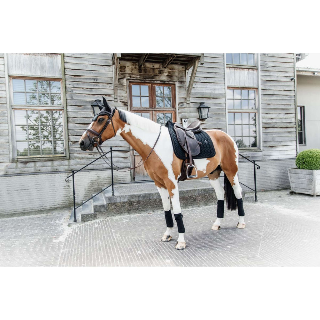 Kentucky Zadeldekje Velvet Pearls Dressuur Zwart