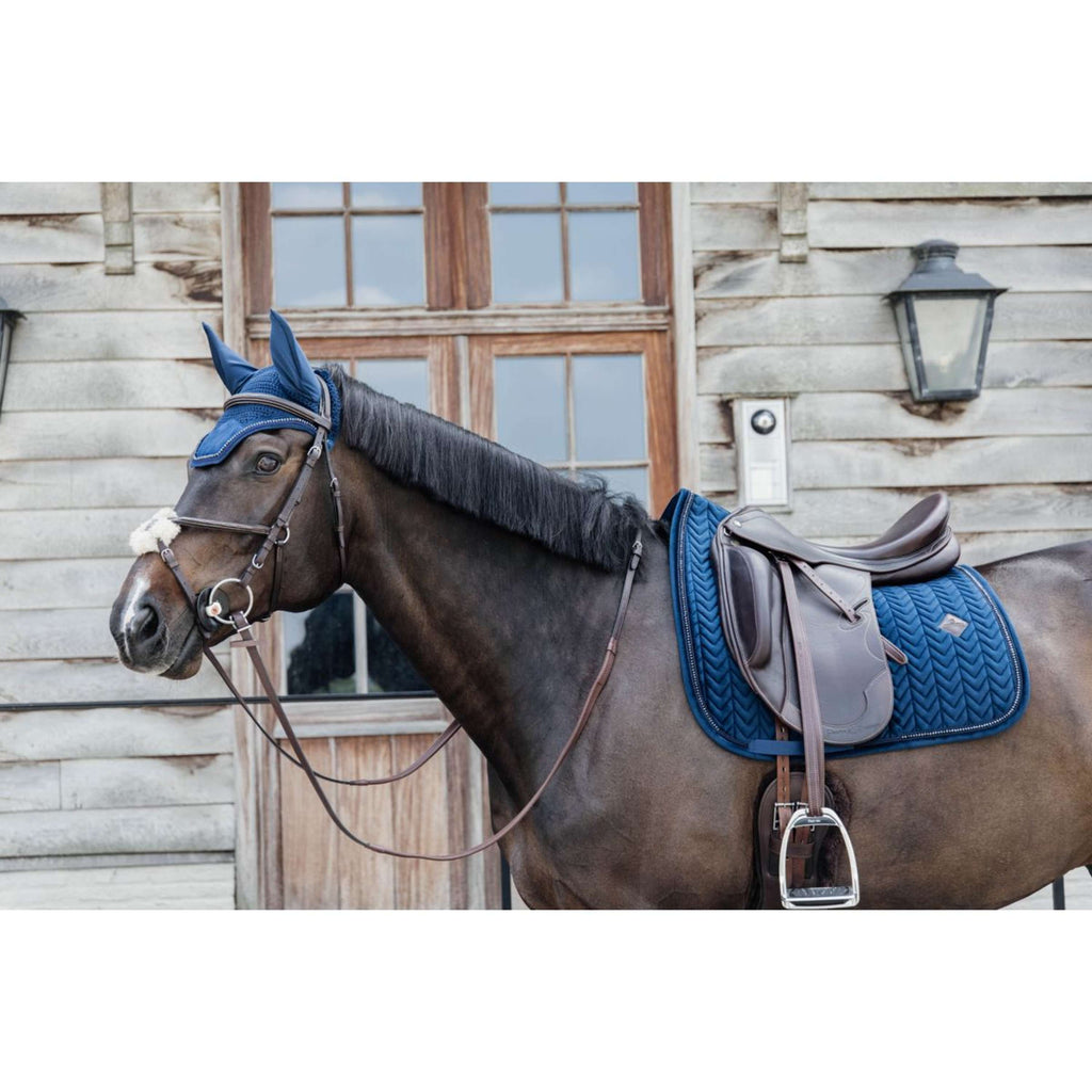 Kentucky Zadeldekje Velvet Pearls Dressuur Navy