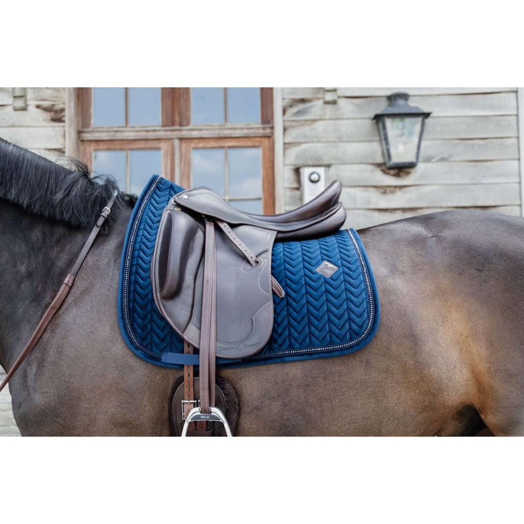 Kentucky Zadeldekje Velvet Pearls Dressuur Navy