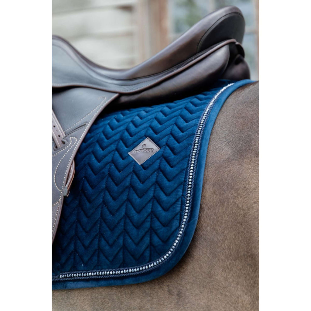 Kentucky Zadeldekje Velvet Pearls Dressuur Navy
