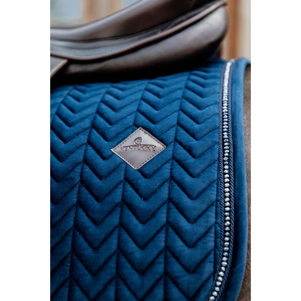 Kentucky Zadeldekje Velvet Pearls Dressuur Navy