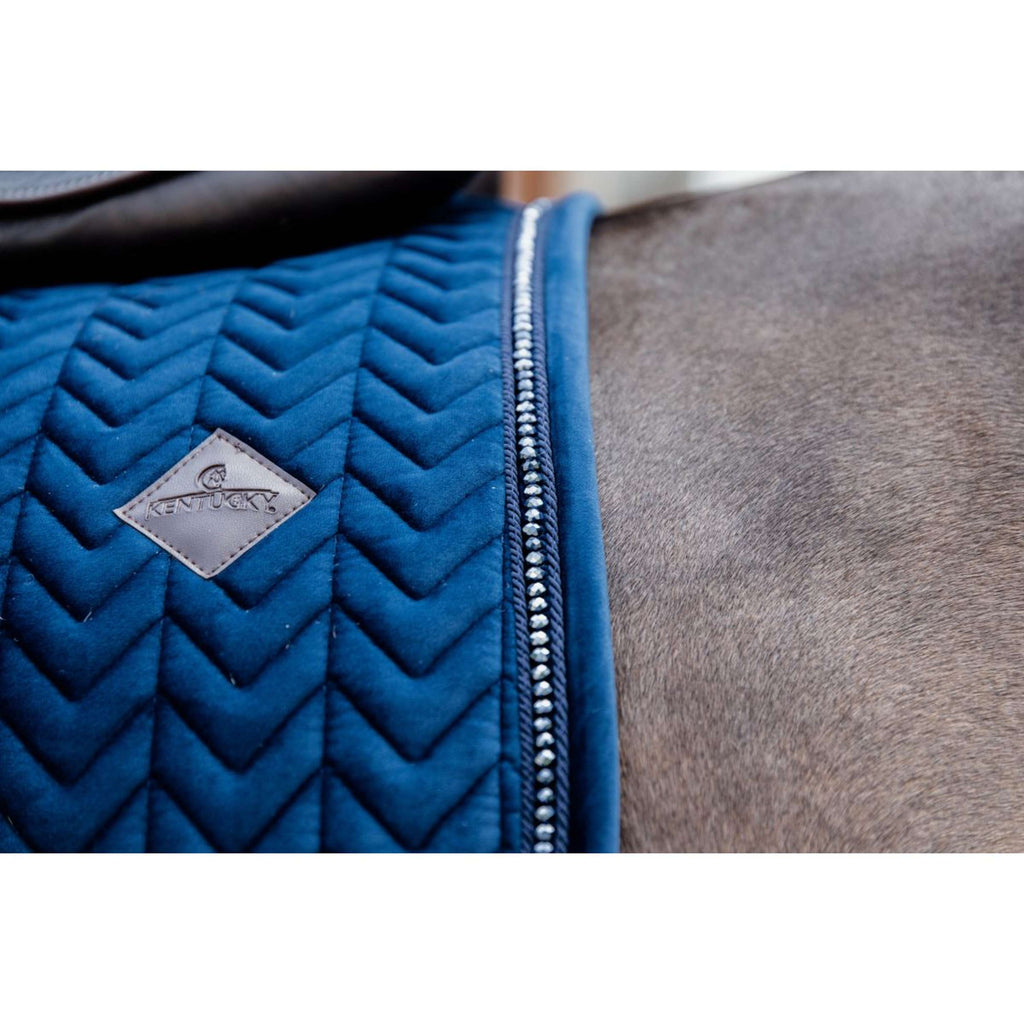 Kentucky Zadeldekje Velvet Pearls Dressuur Navy