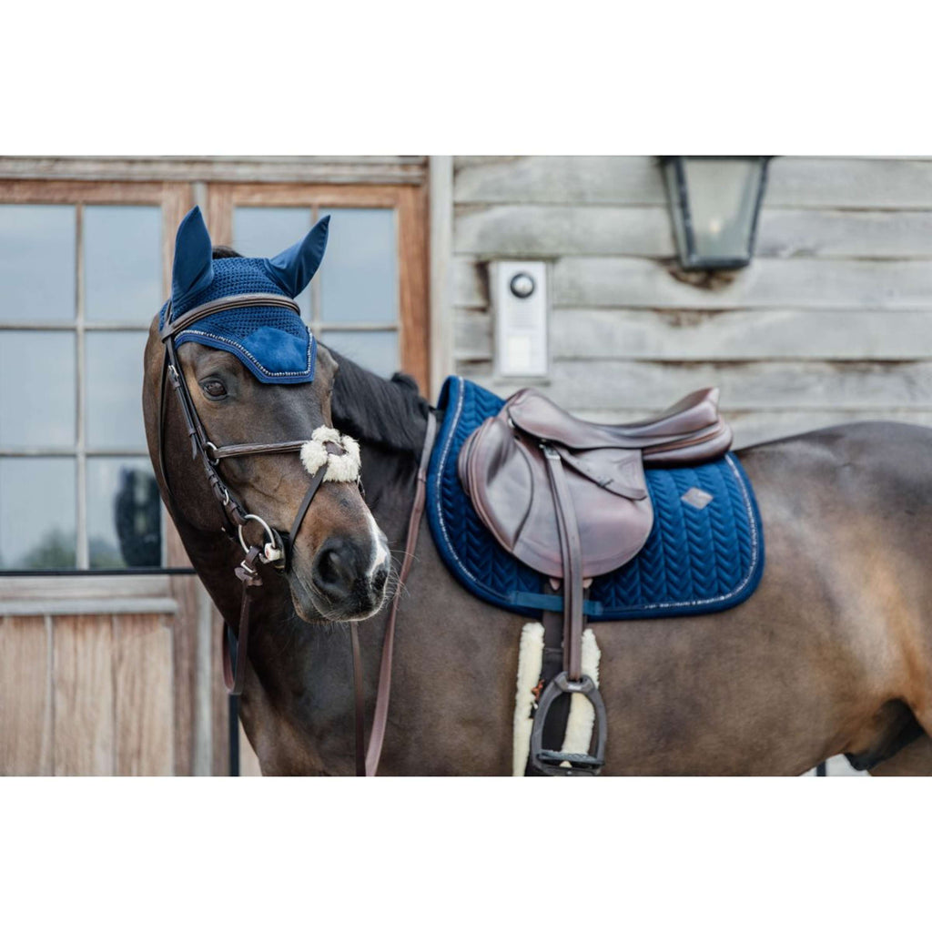 Kentucky Zadeldekje Velvet Pearls Springen Navy