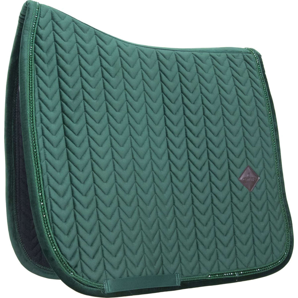 Kentucky Zadeldekje Velvet Pearls Dressuur Pine Green