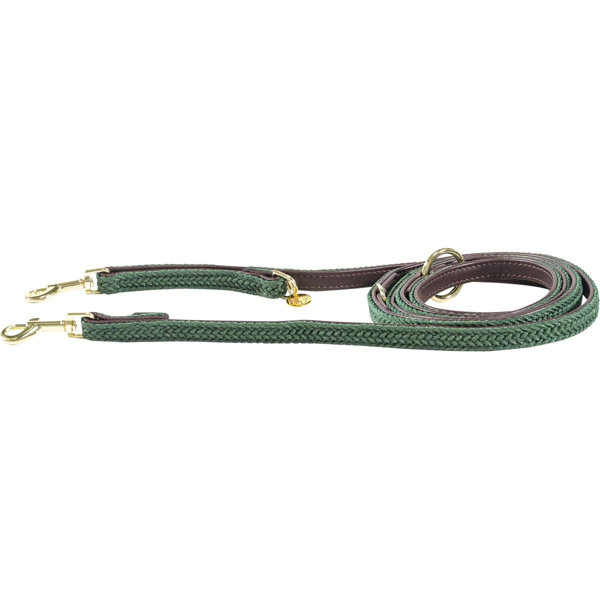 Kentucky Hondenriem Plaited Nylon Olijf Groen