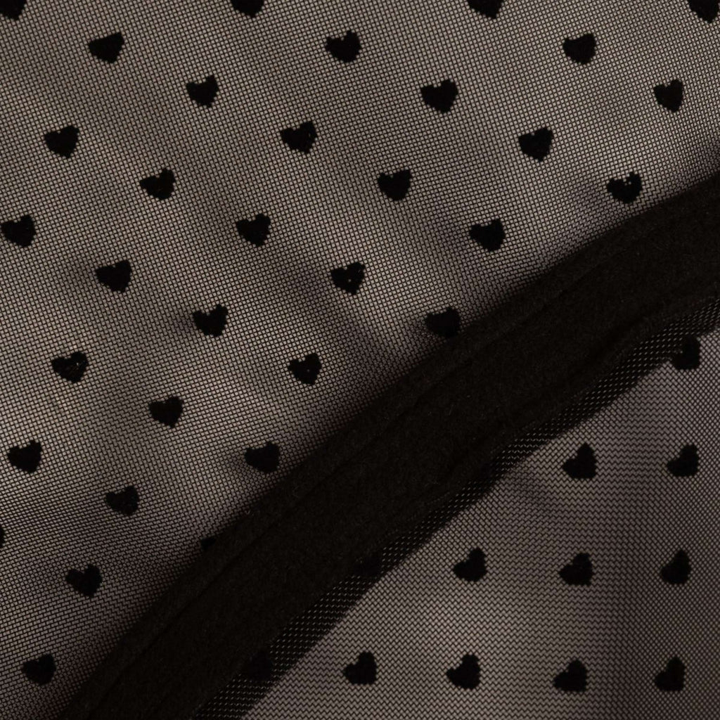 Kentucky Vliegenmasker Heart met Oren en Neus Zwart