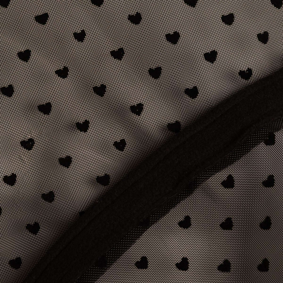 Kentucky Vliegenmasker Heart met Oren en Neus Zwart