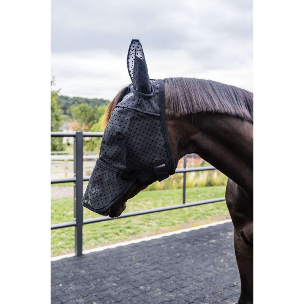 Kentucky Vliegenmasker Heart met Oren en Neus Zwart