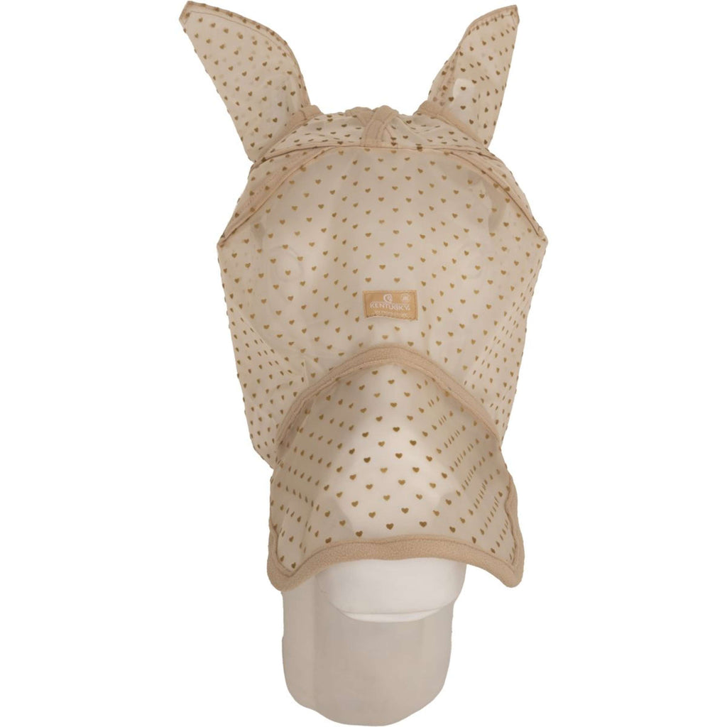Kentucky Vliegenmasker Heart met Oren en Neus Beige