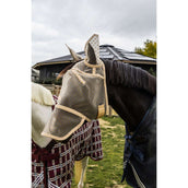 Kentucky Vliegenmasker Heart met Oren en Neus Beige