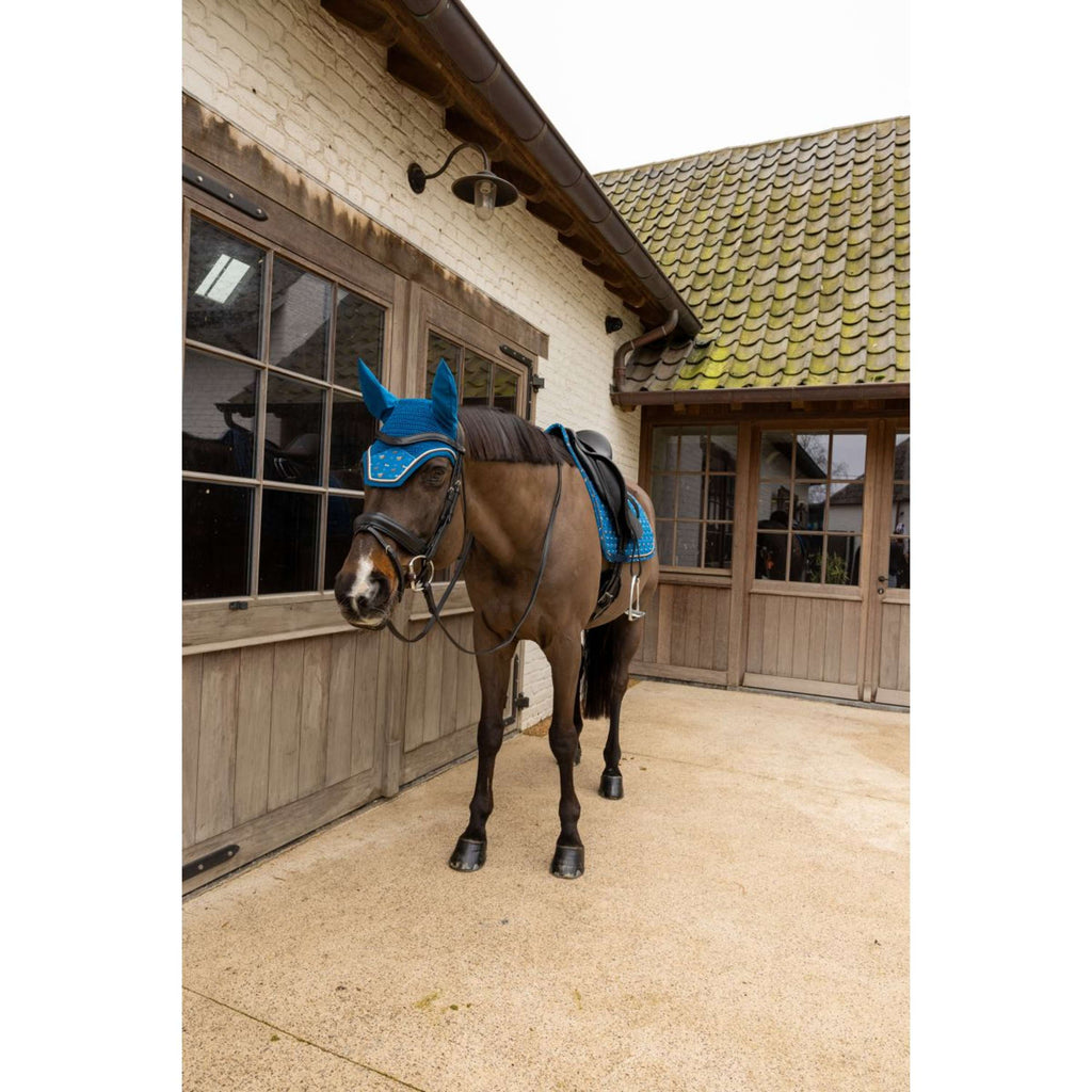 Kentucky Oornetje Wellington Velvet Horse Printing Navy
