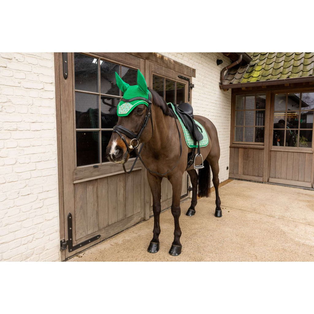 Kentucky Oornetje Wellington Velvet Pied De Poule Licht Groen