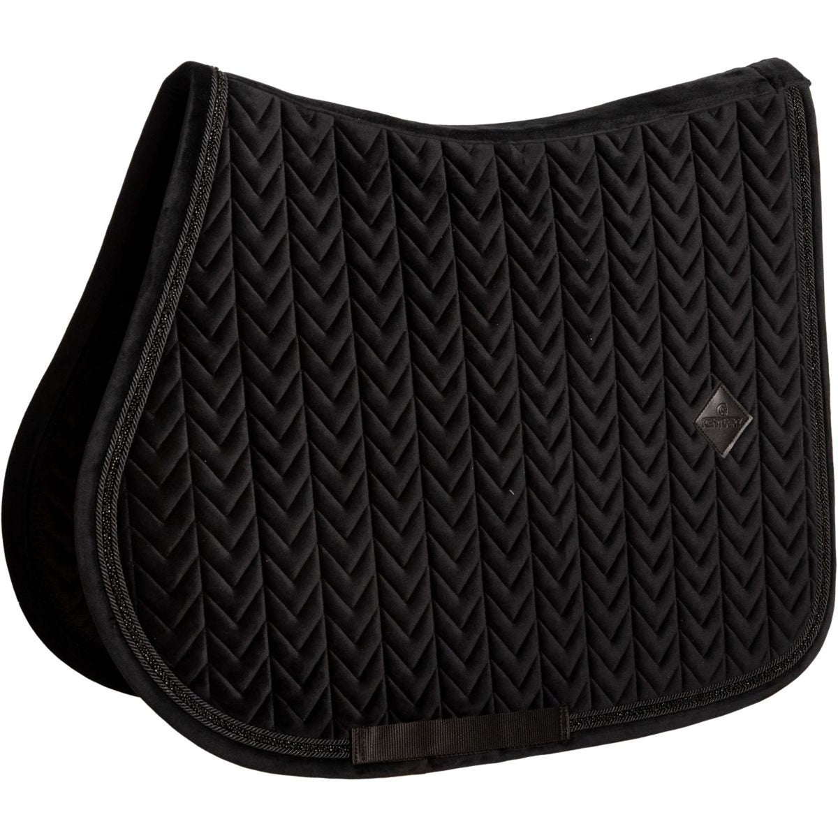 Kentucky Zadeldekje Velvet Mini Pearls Springen Zwart