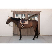 Kentucky Zadeldekje Velvet Mini Pearls Springen Beige