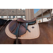 Kentucky Zadeldekje Velvet Mini Pearls Springen Beige