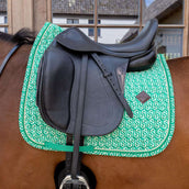 Kentucky Zadeldekje Velvet Maze Cipher Dressuur Wit/Groen