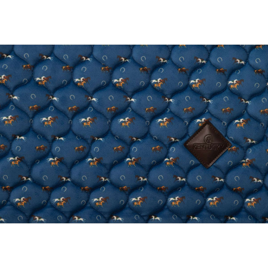Kentucky Zadeldekje Velvet Horse Printing Springen Navy