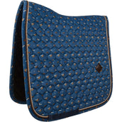 Kentucky Zadeldekje Velvet Horse Printing Dressuur Navy