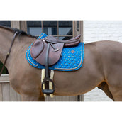 Kentucky Zadeldekje Velvet Horse Printing Springen Navy