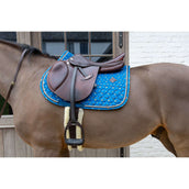 Kentucky Zadeldekje Velvet Horse Printing Springen Navy