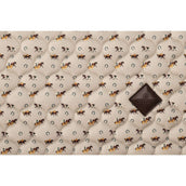Kentucky Zadeldekje Velvet Horse Printing Beige