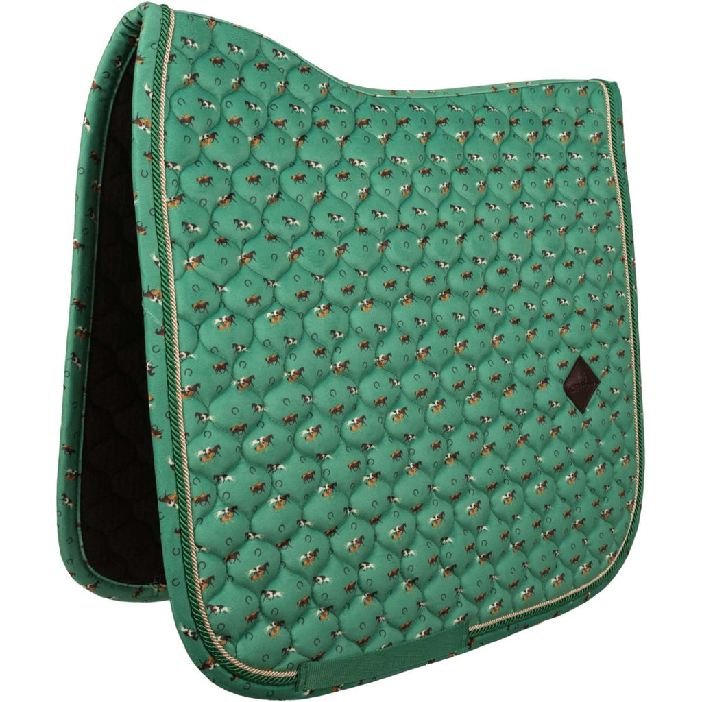 Kentucky Zadeldekje Velvet Horse Printing Dressuur Groen