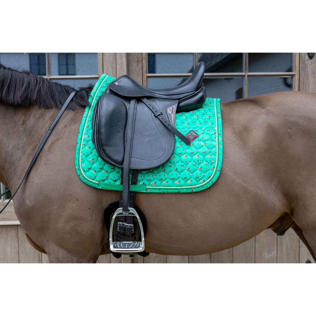 Kentucky Zadeldekje Velvet Horse Printing Dressuur Groen