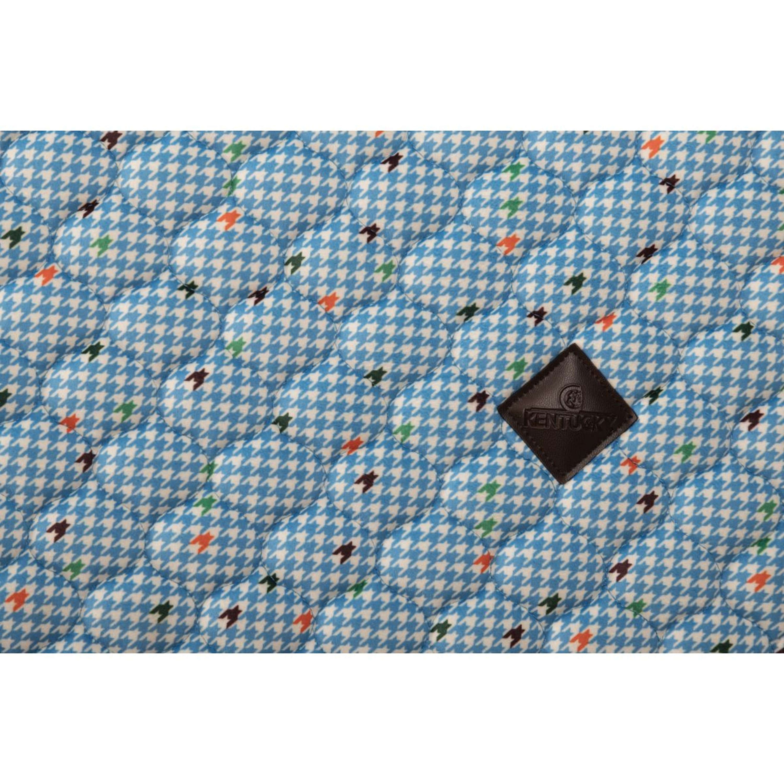 Kentucky Zadeldekje Velvet Pied De Poule Navy