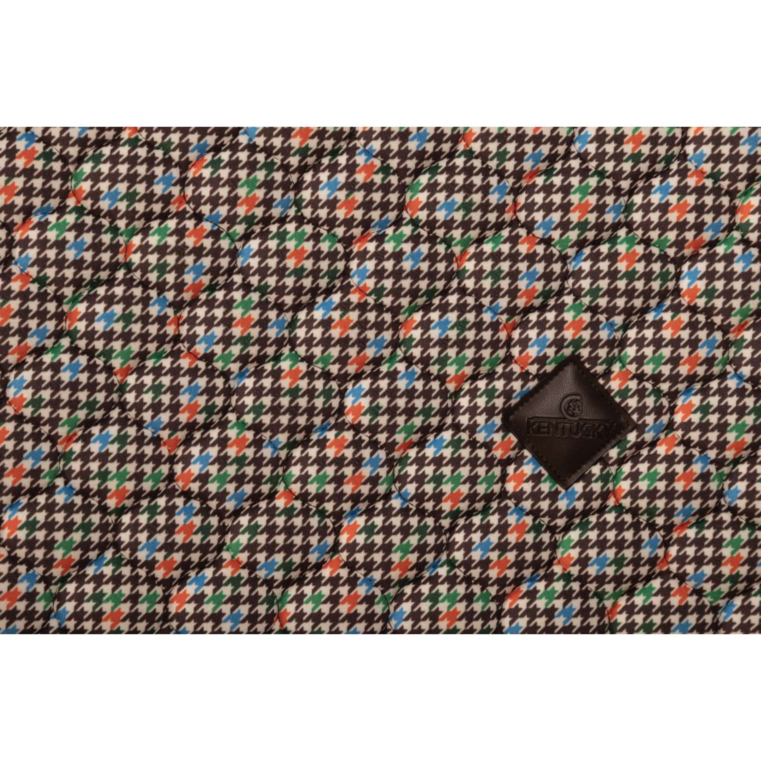 Kentucky Zadeldekje Velvet Pied De Poule Bruin