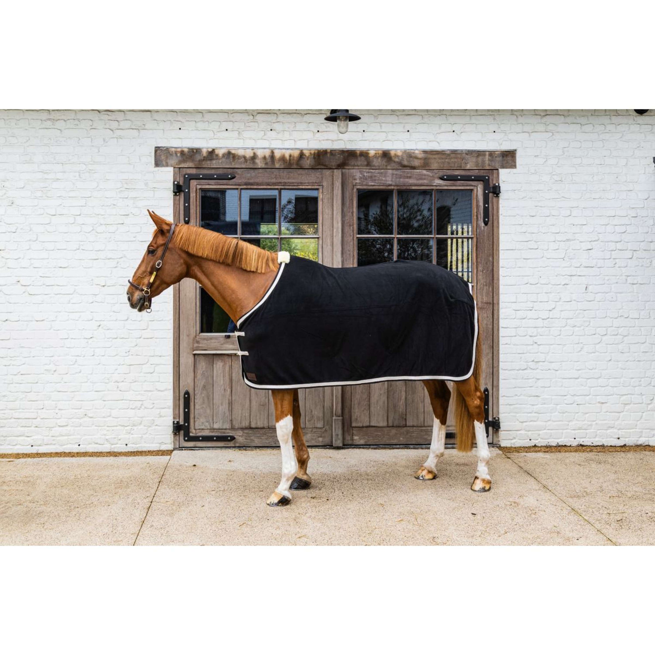 Kentucky Fleecedeken Plaited Zwart Kentucky Fleecedeken Plaited Zwart