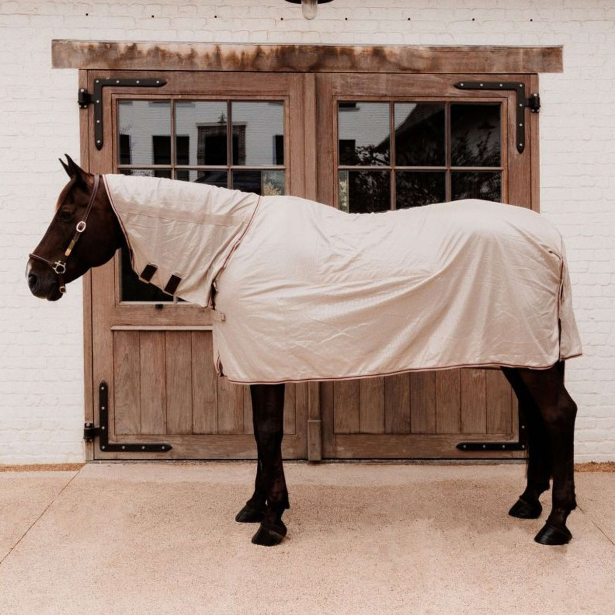 Kentucky Vliegendeken Comfort Mesh Classic with Neck & Belly Cover Beige/Bordeaux